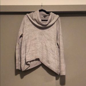 Grey cowl neck sweater